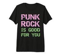 Punk Rock es Bueno para ti - Cool Grunge Font Rocker Design Camiseta Premium