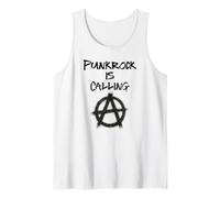 Punk Rock está Llamando, música, anarquía, Punk Camiseta sin Mangas