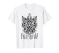 Punk, Rock, Gato, Grunge, Y2K, EMO, gótico, Gatito, música Camiseta gráfica económica, Hombre, Blanco, S