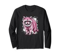 Punk Rock Mapache Anarquista Procyon Lotor Entusiasta Manga Larga