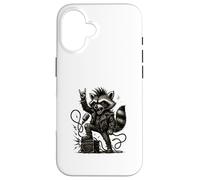 Punk Rock Mapache Etapa Furia Carcasa para iPhone 16