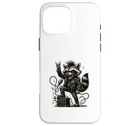 Punk Rock Mapache Etapa Furia Carcasa para iPhone 16 Pro MAX