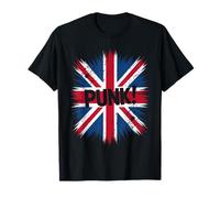 Punk Rock Music British UK Flag Grunge Hombres Mujeres Camiseta