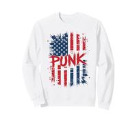 Punk Rock Music USA Bandera Americana Grunge Hombres Mujeres Sudadera