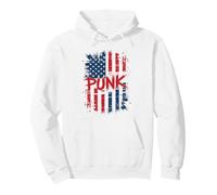 Punk Rock Music USA Bandera Americana Grunge Hombres Mujeres Sudadera con Capucha