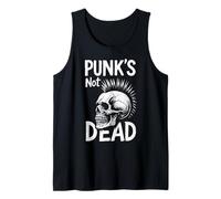 Punk Rock Música Cráneo Punks Not Dead Regalo Rockero Camiseta sin Mangas