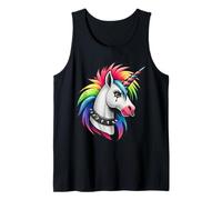 Punk Rock Rainbow Unicorn EMO Goth Alternativa, Animal Camiseta sin Mangas