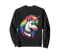 Punk Rock Rainbow Unicorn EMO Goth Alternativa, Animal Sudadera