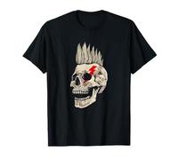 Punk Rock Skull Mohawk Punk no está muerto Camiseta