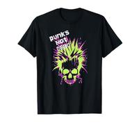 Punk Rock Skull Punk no está muerto: el colorido estilo rock Camiseta