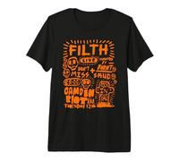 Punk Rocker Band EMO Anarquía Gótico Británico Retro Aspecto Camiseta Premium