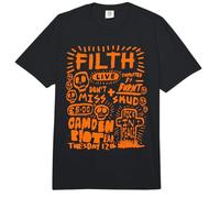 Punk Rocker Band EMO Anarquía Gótico Británico Retro Aspecto Comfort Colors Adult Heavyweight T-Shirt