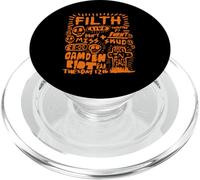 Punk Rocker Band EMO Anarquía Gótico Británico Retro Aspecto PopSockets PopGrip para MagSafe