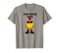Punk Rocker Chick Funny Cartoon with Boots and Attitude Tees Camiseta