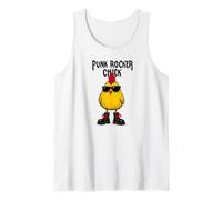Punk Rocker Chick Funny Cartoon with Boots and Attitude Tees Camiseta sin Mangas
