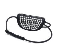 Punk Styles - Bolso bandolera pequeño con tachuelas para mujer, bolso cruzado de viaje, bolso de fiesta para varias ocasiones, Black, One Size