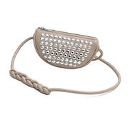 Punk Styles - Bolso bandolera pequeño con tachuelas para mujer, bolso cruzado de viaje, bolso de fiesta para varias ocasiones, bolso de hombro punk, albaricoque, One Size