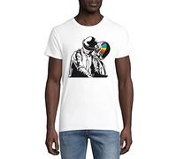 Punks not Dead Helmet Band Group Famous Singer Artist Pop Star Art - Camiseta de cuello redondo para hombre, color blanco, blanco, XL