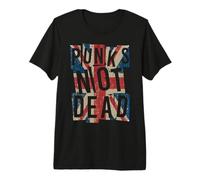 Punks Not Dead - Vintage - UK London Flag - Punk Is Not Dead Camiseta Premium