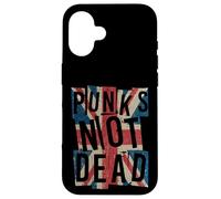Punks Not Dead - Vintage - UK London Flag - Punk Is Not Dead Carcasa para iPhone 16