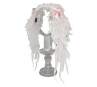 PunkWing - Diadema de anime punk oscuro, accesorio para el cabello, ajustable, con lazo, para mujeres, adolescentes, fiestas de máscaras