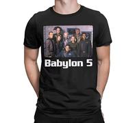 PUNMdrf66 Babylon 5 Space Station T Shirts Black S