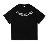 PUNMdrf66 Damiano David Il Ballo Della Vita T Shirt Black M