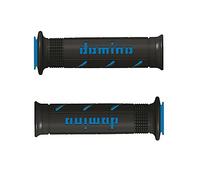 Puño Agarres de goma para manillar de motos de carretera, naked, tourer, sportbike, Moto2, Moto3, pre-moto3, Moto4, Moto5 (Azul)