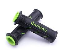 Puño Agarres de goma para manillar de motos de carretera, naked, tourer, sportbike, Moto2, Moto3, pre-moto3, Moto4, Moto5 (Verde)