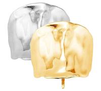 Puño de cola de caballo 2 piezas Puños de pelo chapados en oro y plata Puños de pelo de aleación decorativos para mujeres y niñas Soportes de cola de caballo para todo tipo de