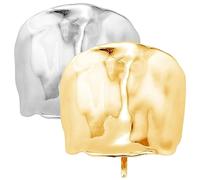 Puño de cola de caballo 2 piezas Puños de pelo chapados en oro y plata Puños de pelo de aleación decorativos para mujeres y niñas Soportes de cola de caballo para todo tipo de ...