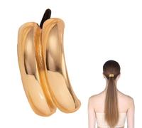 Puño de cola de caballo de metal, sujetador de pelo de metal | Brazalete de pelo de doble de cola de caballo - Brazalete de pelo elástico de, accesorios para el cabello para f