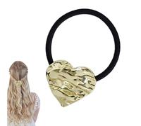 Puño de cola de caballo dorado, puños de pelo para colas de caballo,Brazalete de pelo geométrico Soporte de cola de caballo Tacones de caballo Sujetadores de cabello | Soportes de cola de cheva