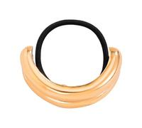 Puño de cola de caballo, Puño de cola de caballo de metal,Corbata para el pelo con cola de caballo de doble - Manguito elástico para el cabello con de moda, accesorios para el cabello para mujeres y n