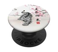 Puño de Kung Fu de Tiger Claw PopSockets PopGrip Adhesivo