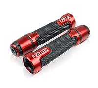 Puño de Manillar Universal para Moto 7/8" (46 mm) para Yamaha FZR600 1989-1993,Red