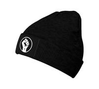 Puño De Poder Hombre Mujer Gorros con Vuelta Suave Gorro Invierno Grueso Skull Cap para Pasear Al Perro Esquí Clima Frío