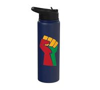 Puño de Poder Juneteenth Stainless Steel Insulated Water Bottle
