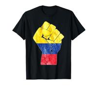 Puño de protesta colombiano Bogotá Medellín Cali Resiste Policia Camiseta