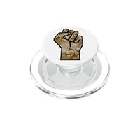 Puño Elevado Camuflaje del Desierto PopSockets PopGrip para MagSafe