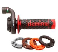 Puño Mando de Gas Corto rapido para Acelerador de Motos Aluminio y plastico (KRK EVO rojo)