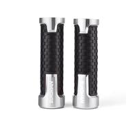 Puño Moto Universal para Burgman 650 400 125 200 250 AN650 AN400 AN125 AN200 Accesorios Puños Manillar Moto CNC Mano Puños Thruster(Silver)