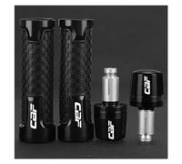Puño Moto Universal para Hon@&da CBF 500 600 600S 1000 CBF600 CBF1000 CBF500 CB600S CBF125 Motocicleta 7/8 "22MM Empuñaduras De Manillar Tapones De Extremo De La Barra del Mango(B Black Set)