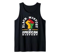 Puño poderoso La Historia Negra es Historia Estadounidense Camiseta sin Mangas