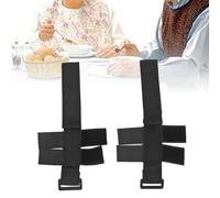 Puño universal, soporte para utensilios para sostener utensilios, correa de agarre ajustable, ayuda alimentaria ADL para ancianos o personas con agarre débil, hace que la hora de comer u otras