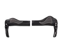 Puños antideslizantes de goma para manillar de bicicleta de montaña, resistentes a los golpes, con funda para la bocina.