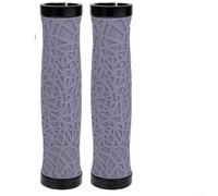 Puños Bici Off-Road TPE Elástico Absorbe Vibraciones | Anillos aluminio bloqueo seguro, evita en baches, textura web para agarre máximo, material TPE flexible