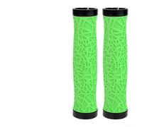 Puños Bici Off-Road TPE Elástico Absorbe Vibraciones | Anillos aluminio bloqueo seguro, evita en baches, textura web para agarre máximo, material TPE flexible