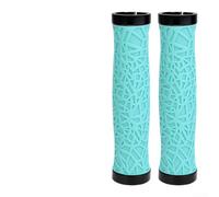 Puños Bici Off-Road TPE Elástico Absorbe Vibraciones | Anillos aluminio bloqueo seguro, evita en baches, textura web para agarre máximo, material TPE flexible