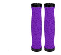 Puños Bici Off-Road TPE Elástico Absorbe Vibraciones | Anillos aluminio bloqueo seguro, evita en baches, textura web para agarre máximo, material TPE flexible